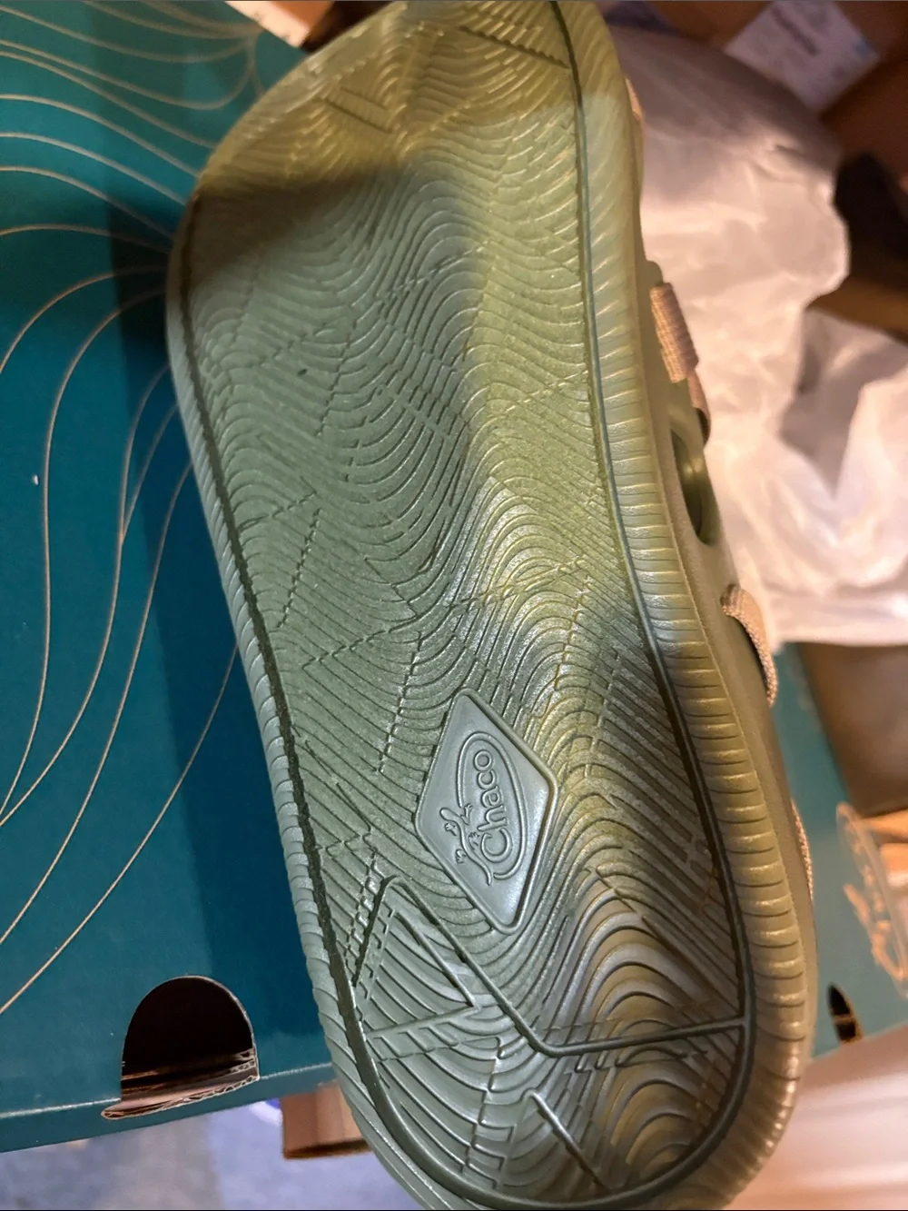 Chaco Olive Green sport Sandals new